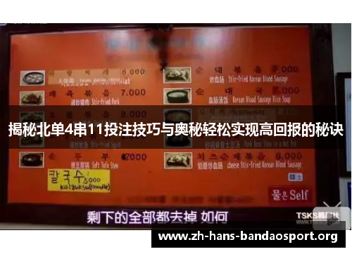 揭秘北单4串11投注技巧与奥秘轻松实现高回报的秘诀 揭秘北单4串11投注技巧与奥秘轻松实现高回报的秘诀