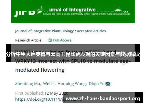 分析中甲大连英博与云南玉昆比赛表现的关键因素与数据解读 分析中甲大连英博与云南玉昆比赛表现的关键因素与数据解读